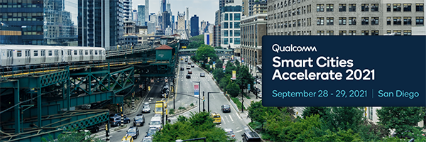 Registration is open for the Qualcomm Smart Cities Accelerate 2021 event, which takes place September 28-29.